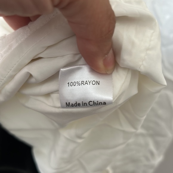 Princess Polly Fauce White Long Sleeve Lace Up Front Square Neck Swiss Dot Dress - Picture 11 of 13